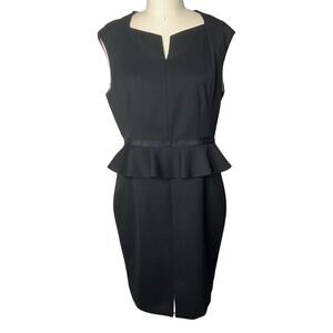 ted baker black peplum dress Ted Baker Fleurrr Square Neck Midi Dress With Detachable Belt